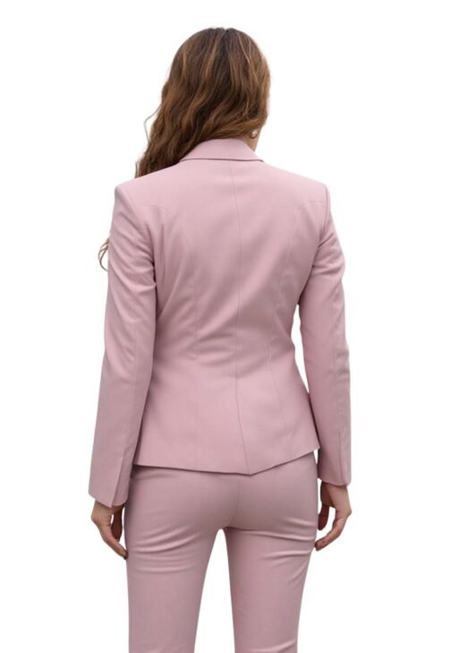 Traje Sastre de Mujer Rosa – 3 Piezas Slim Fit