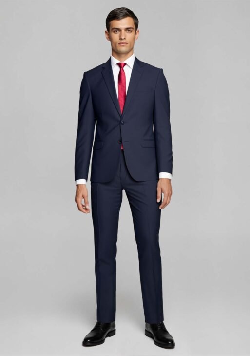 Ambo Tropical Azul Marino Slim Fit – Traje Liviano y Elegante