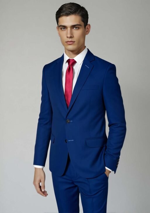 Ambo Tropical Azulino Slim Fit – Traje Fresco y Elegante