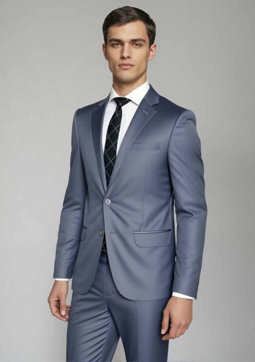 Ambo Coton Negro y Gris Slim Fit – Elegancia Moderna