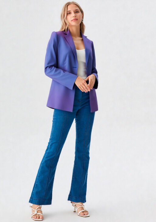 Blazer Tornasol Azul-Violeta Mujer