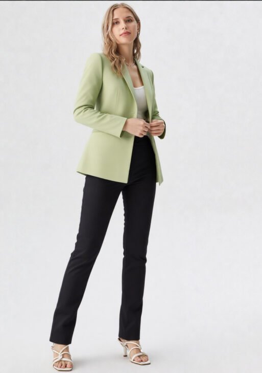 Blazer Oversize Mujer Verde Menta | Saco Suelto Verde Pastel Talles 38-48